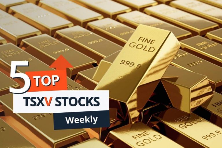 5 Top Weekly TSXV Stocks: Gold Stocks Gain as Metal Hits New Record High