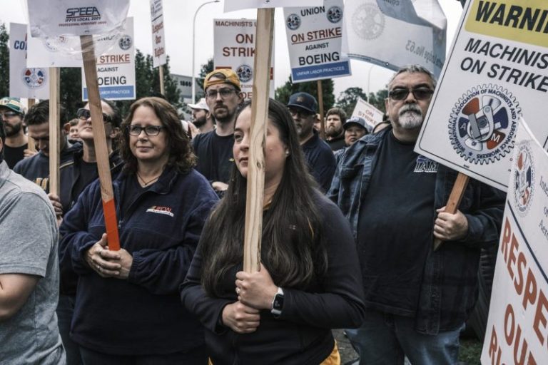 Boeing machinists on picket lines prepare for lengthy strike: ‘I can last as long as it takes’