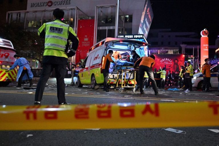 South Korea court sentences highest-ranking police officer yet to jail over Halloween crush